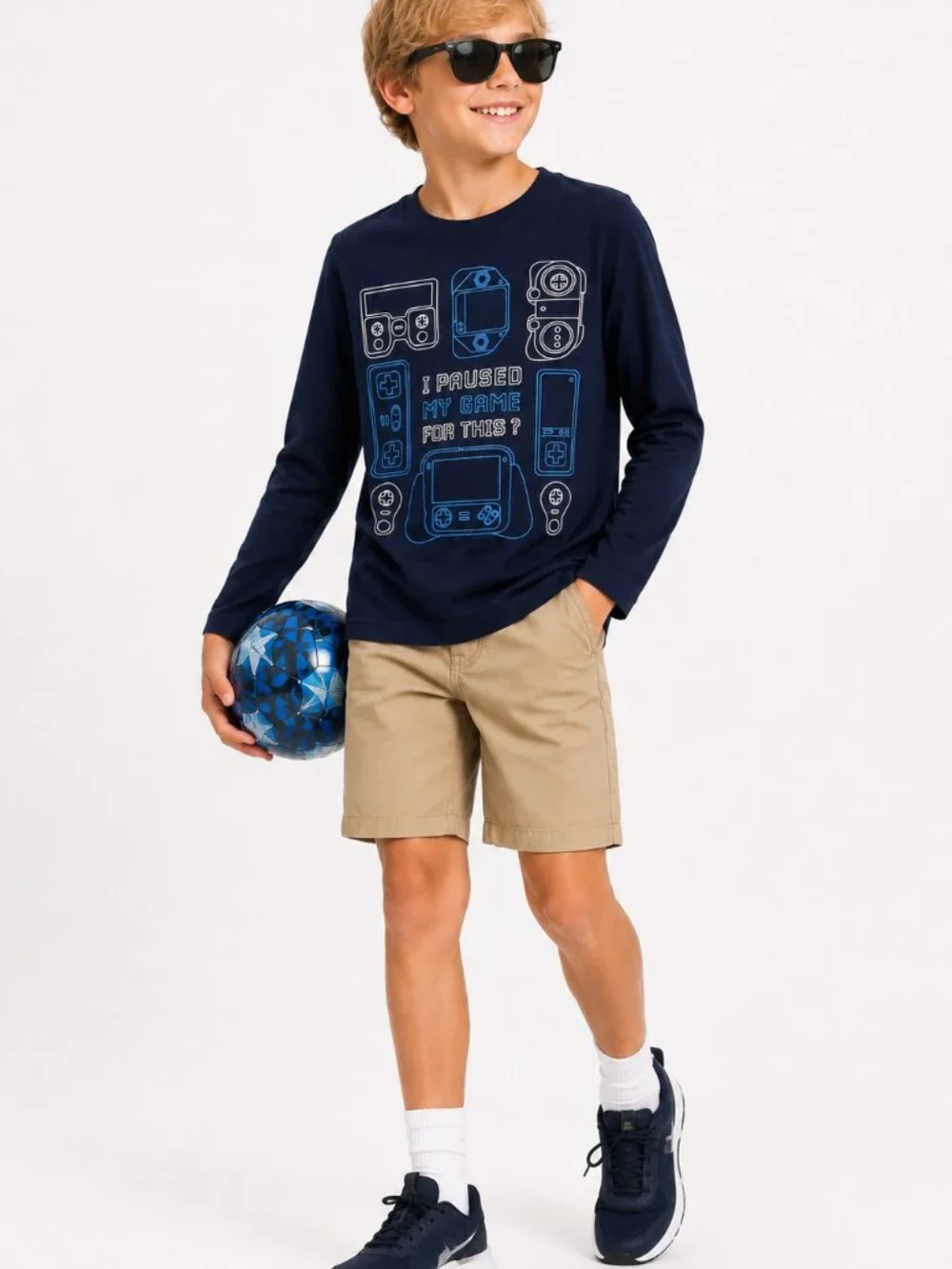 OshKosh - Boys Gamer Graphic Long Sleeve Tee